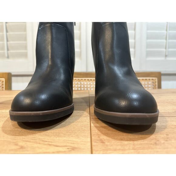 Korks Women's Destiny Black Boots Size 10 NWOT Man Made Upper Chic Flattering - Picture 5 of 15